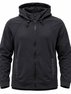 Ralph Lauren LRL Womans Xl Active Black Full Zip Jacket High Collar